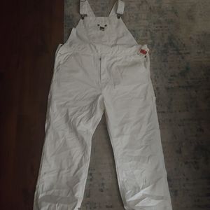 white overalls